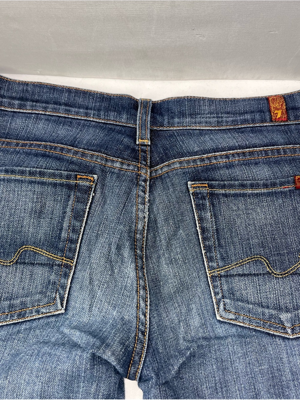 7 For All Mankind Women's Medium Blue Bootcut Jeans